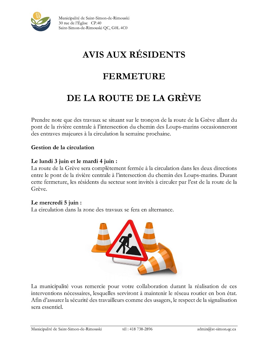 Édition Fleuve Municipalité de SaintSimondeRimouski